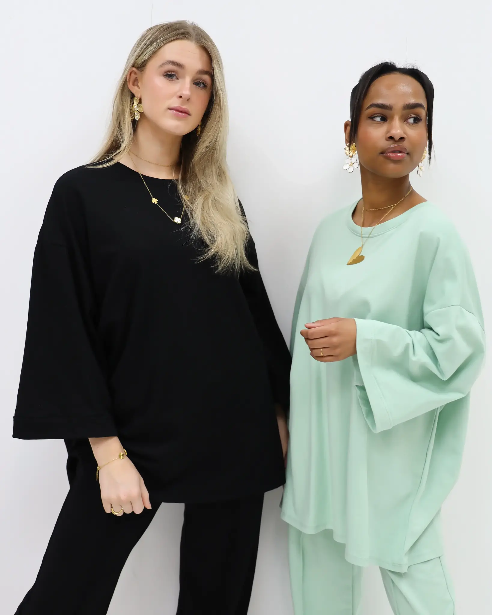 Basis Oversized T-Shirt Zwart