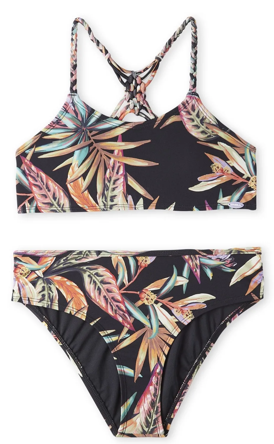 Bikini O'Neill Girls Tropics Black Tropical Flower