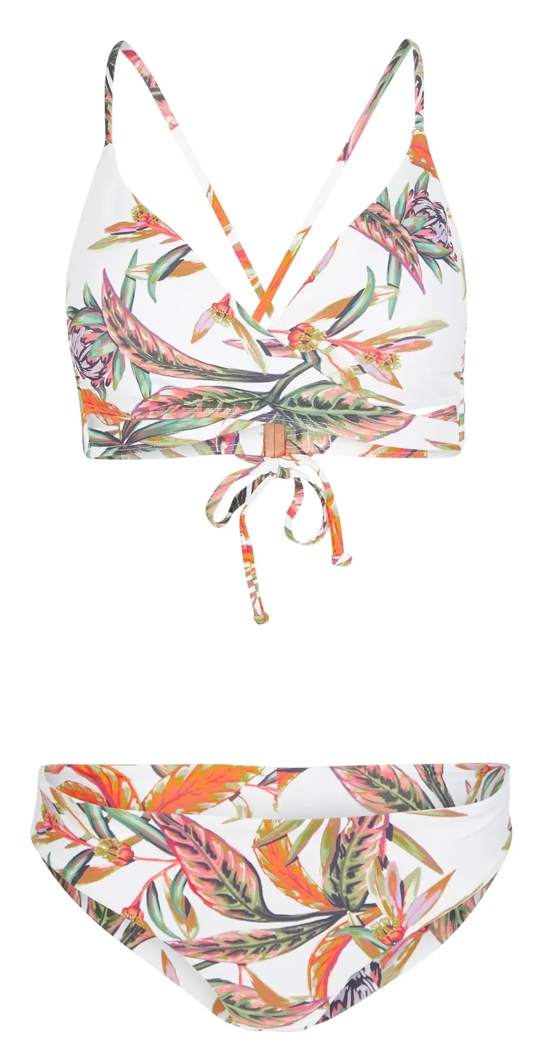 Bikini O'Neill Women Baay Maoi White Tropical Flower