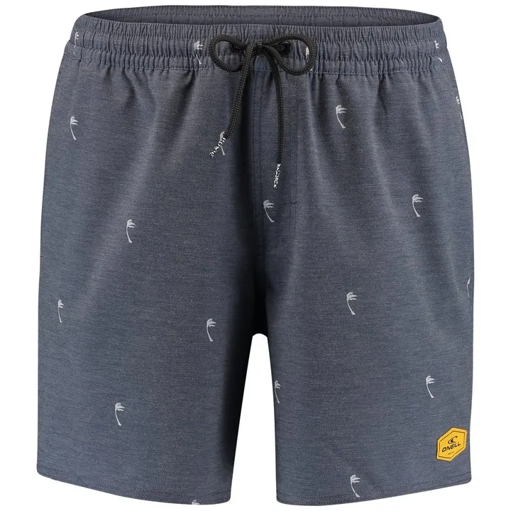 Boardshort O'Neill Men Mini Palms Blue Brown Beige