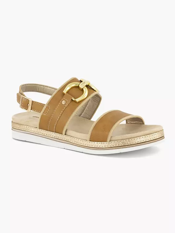 Bruine sandaale 