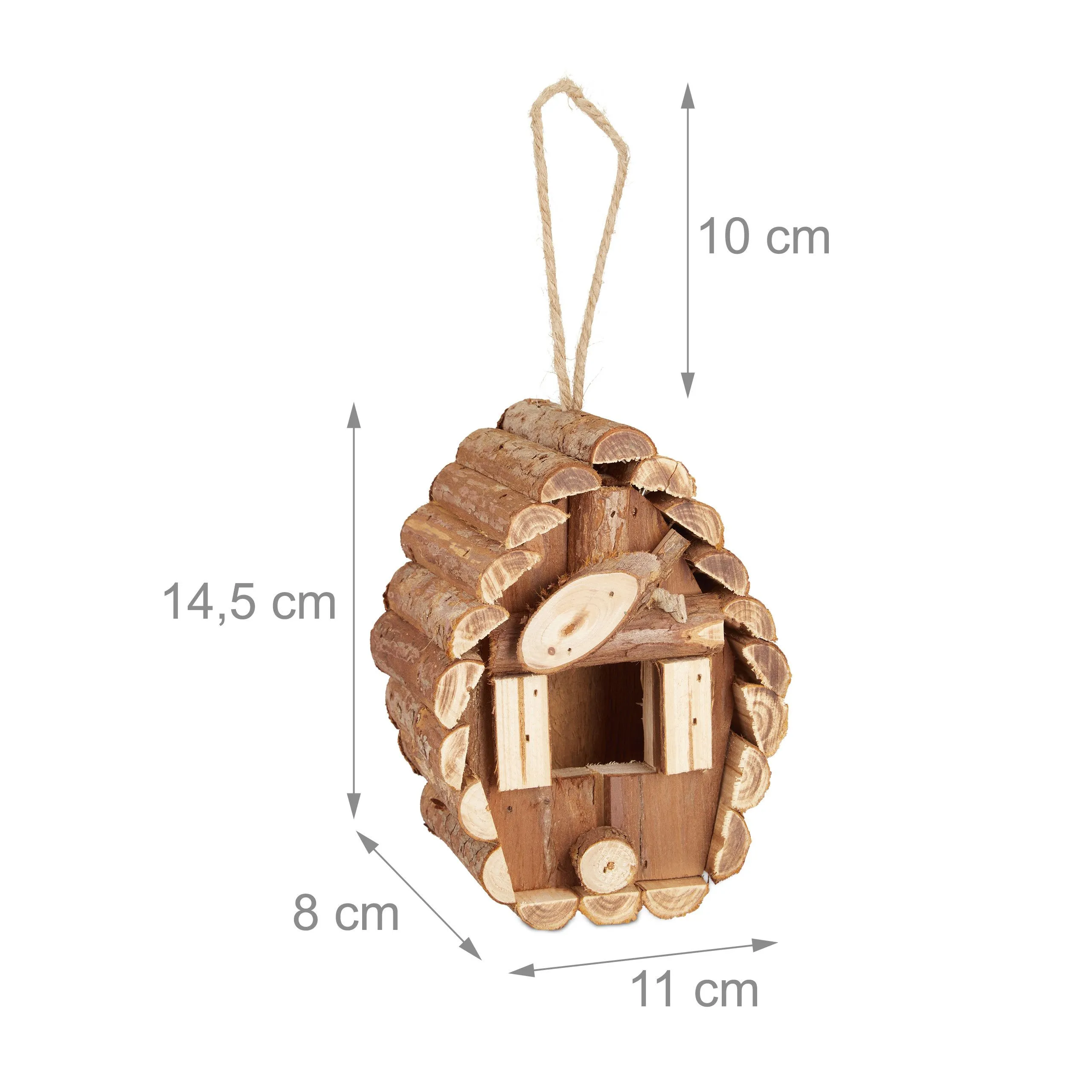 Decoratie vogelhuisje hout