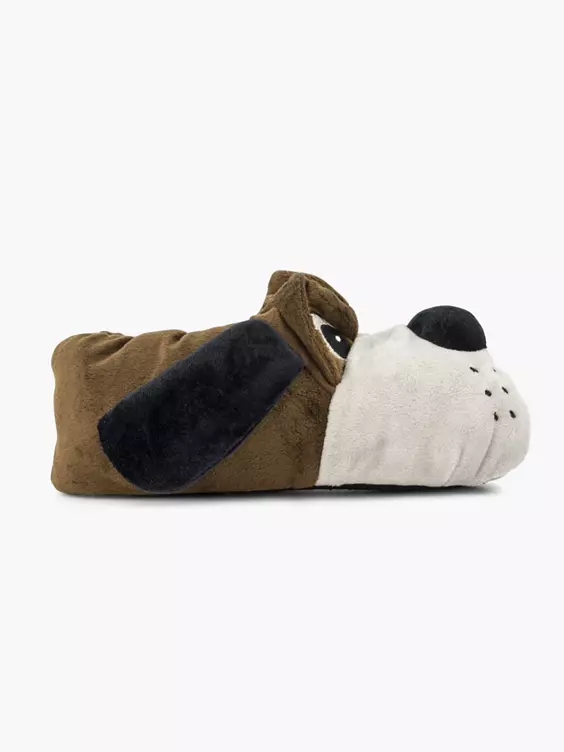 Donkerbruine pantoffel hond 