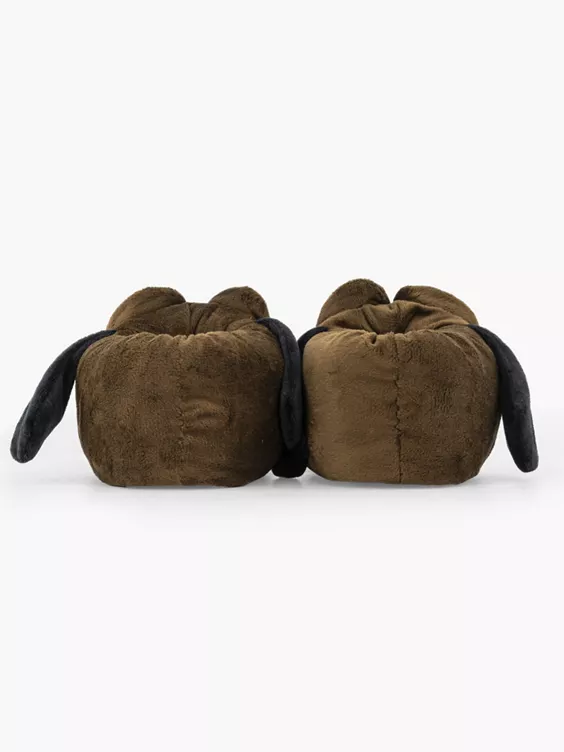Donkerbruine pantoffel hond 