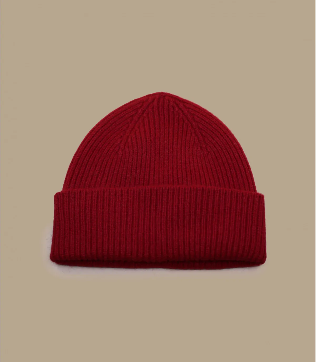 hoed revers rood angora Barra garnet