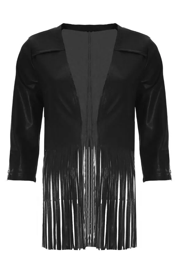 Kimono Leather Black