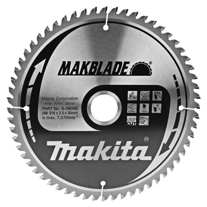 MAKITA B09058 ZAAGB HOUT 216X30X2,1 60T 5G