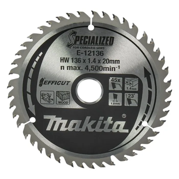 MAKITA E12136 CIRKELZAAGBLAD HOUT
