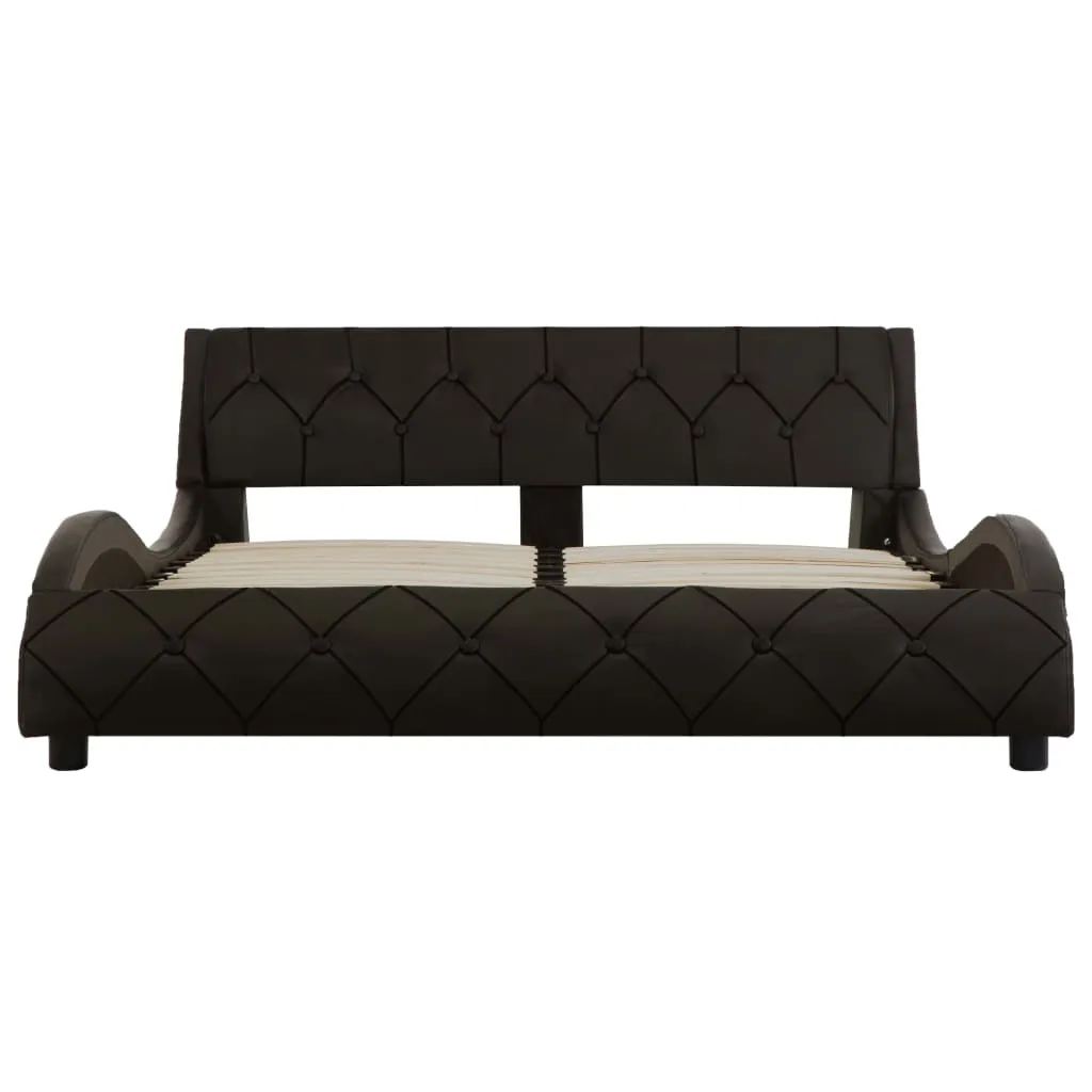 Medina Bedframe kunstleer grijs 120x200 cm