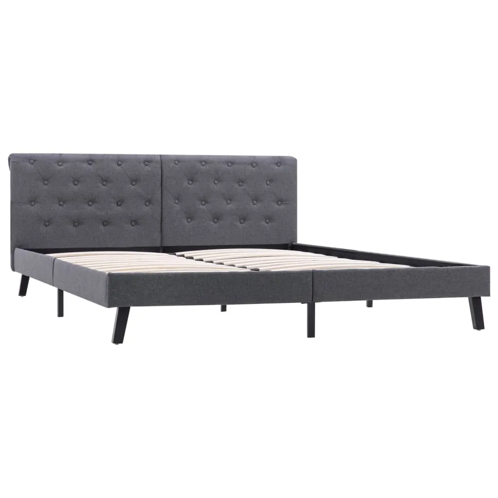 Medina Bedframe stof donkergrijs 160x200 cm