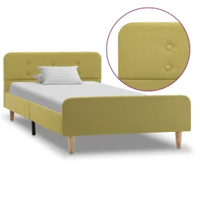 Medina Bedframe stof groen 100x200 cm