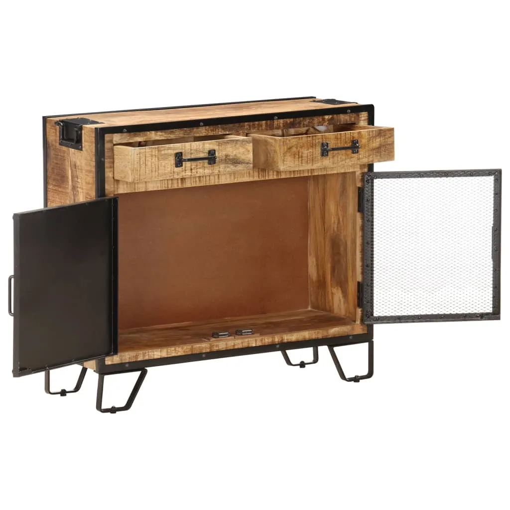 Medina Dressoir 80x31x71 cm massief ruw mangohout