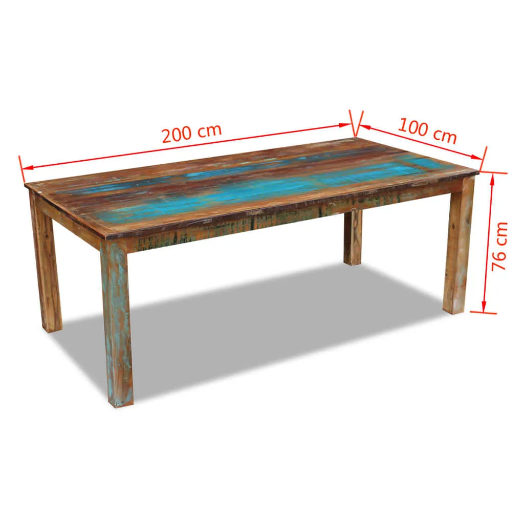 Medina Eettafel 200x100x76 cm massief gerecycled hout
