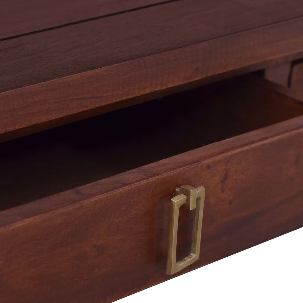 Medina Salontafel 100x50x30 cm massief mahoniehout klassiek bruin