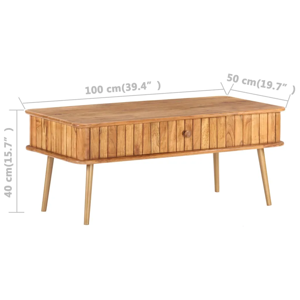 Medina Salontafel 100x50x40 cm massief acaciahout