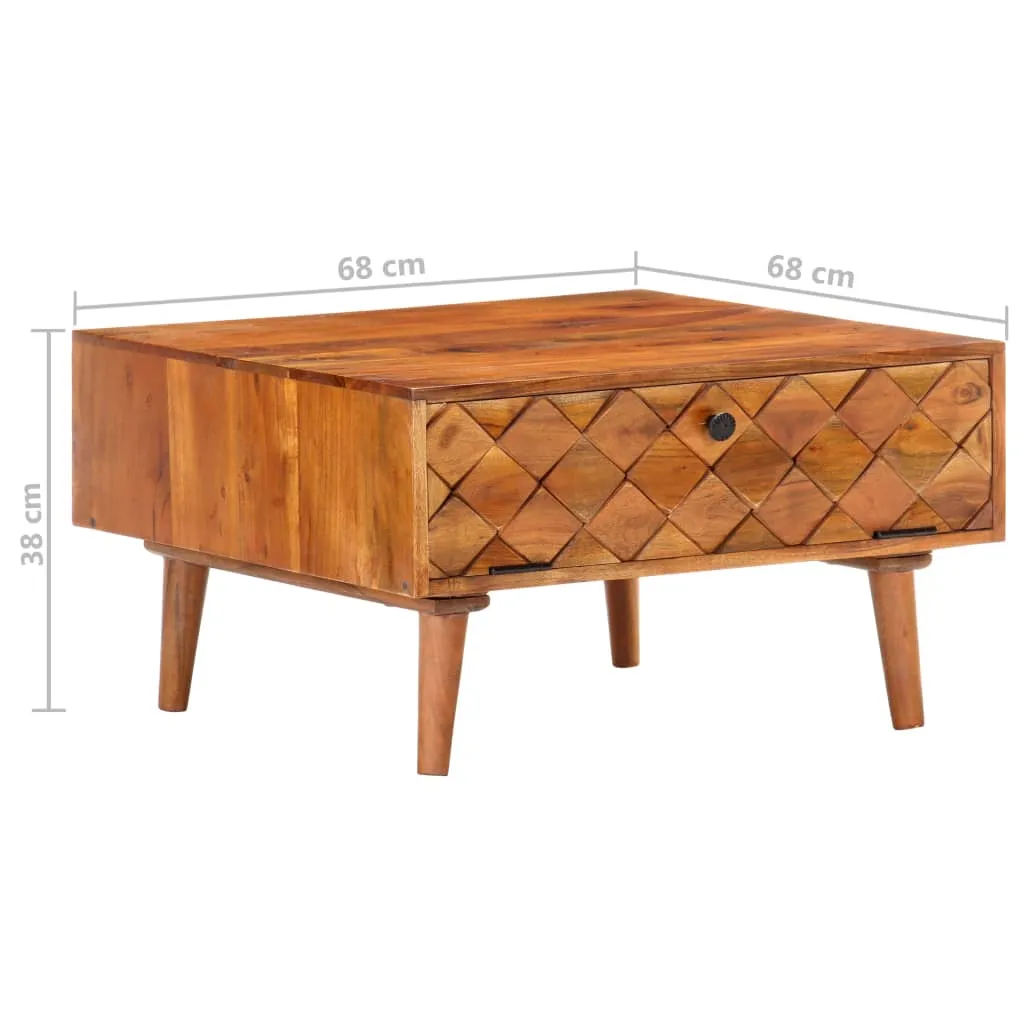 Medina Salontafel 68x68x38 cm massief acaciahout