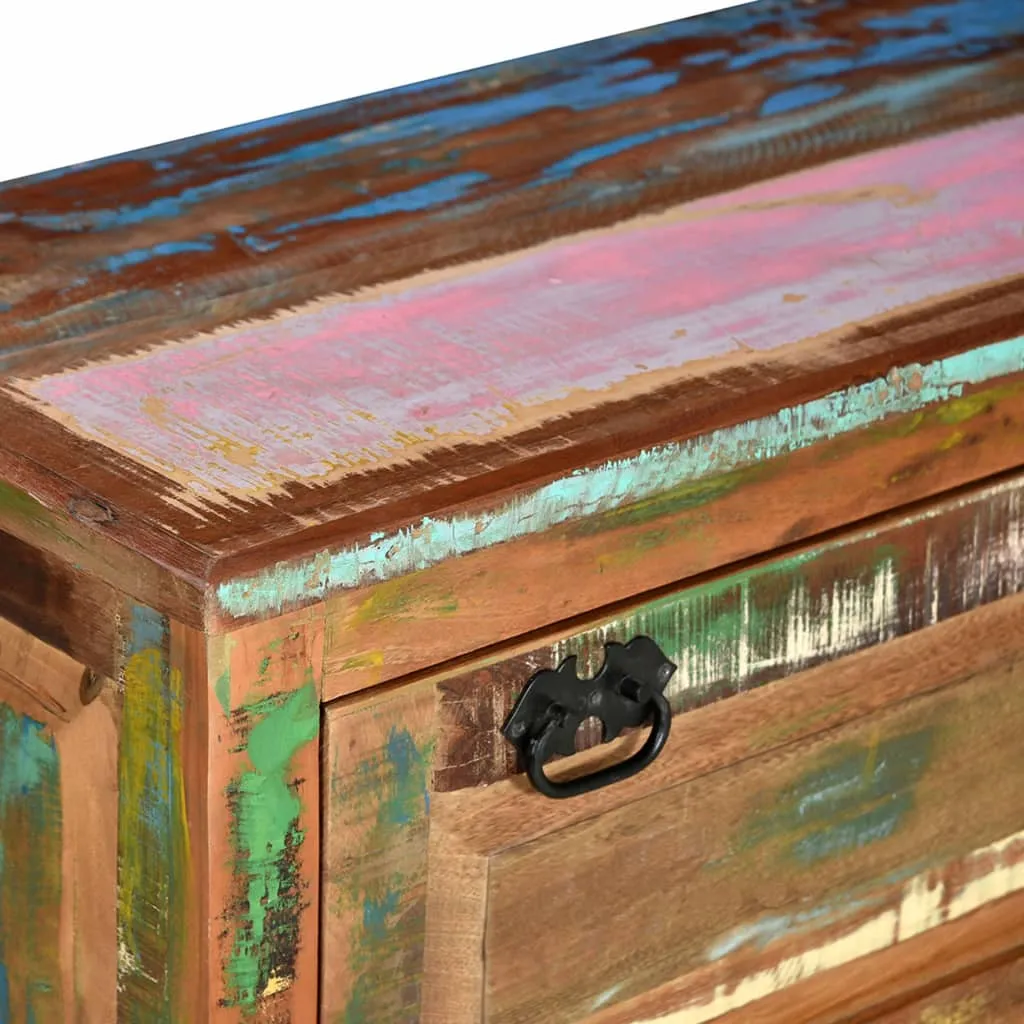 Medina Schoenenopbergbank massief gerecycled hout