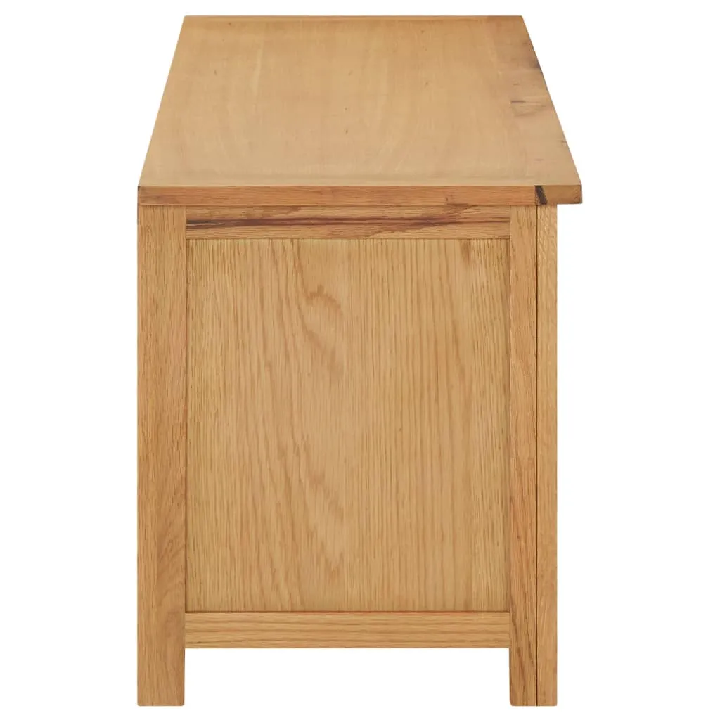 Medina Schoenenrek 120x37x45 cm massief eikenhout
