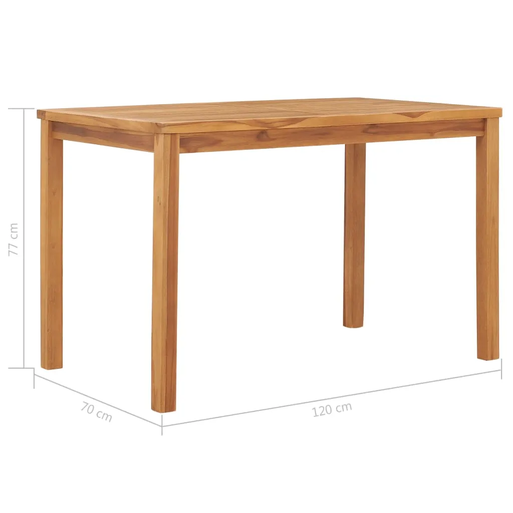 Medina Tuintafel 120x70x77 cm massief teakhout