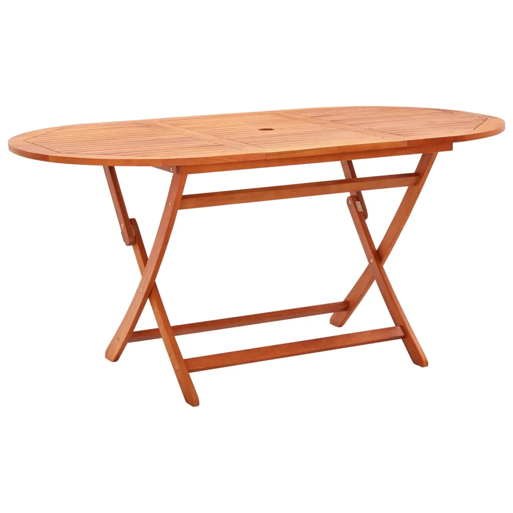 Medina Tuintafel inklapbaar 160x85x74 cm massief eucalyptushout