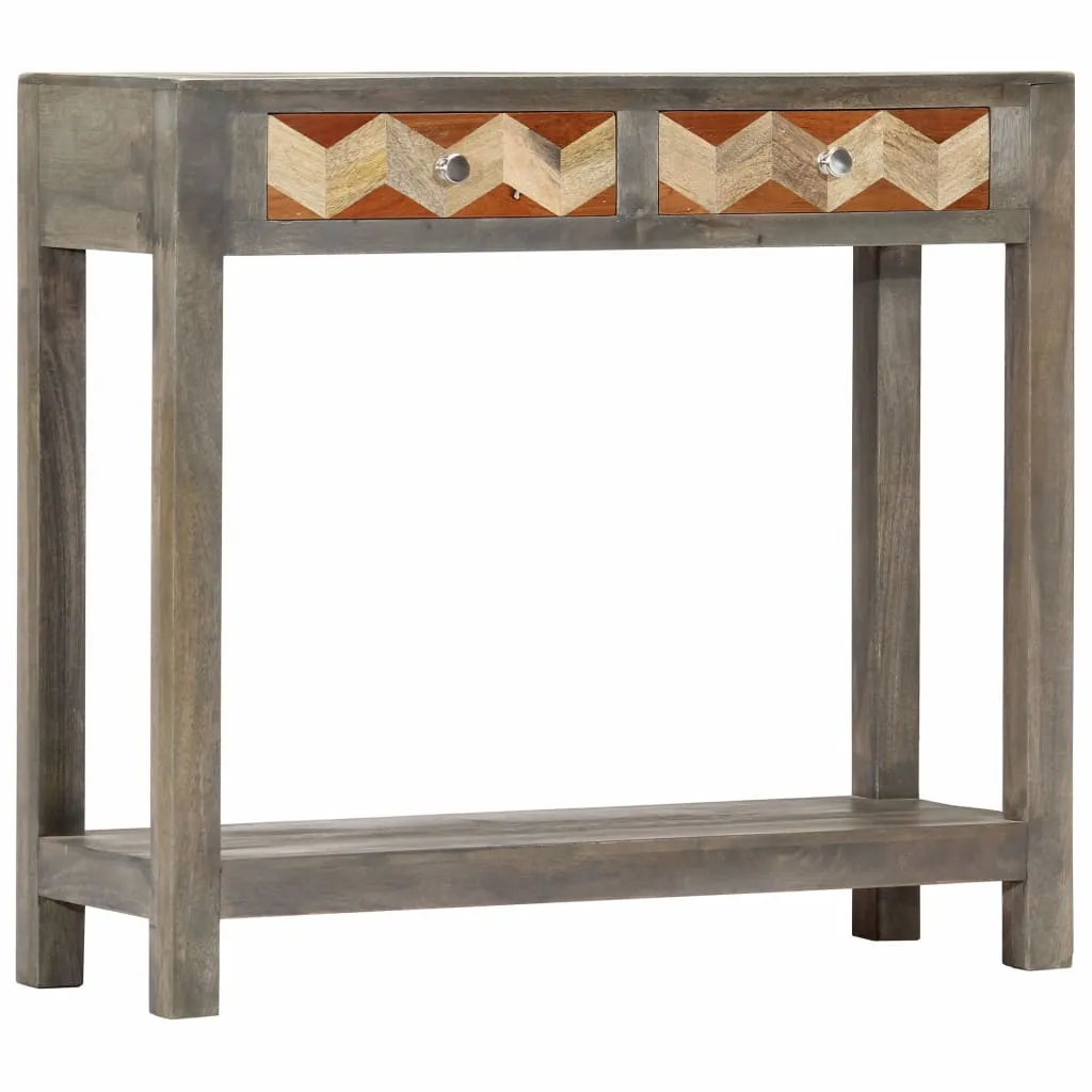 Medina Wandtafel 86x30x76 cm massief mangohout grijs