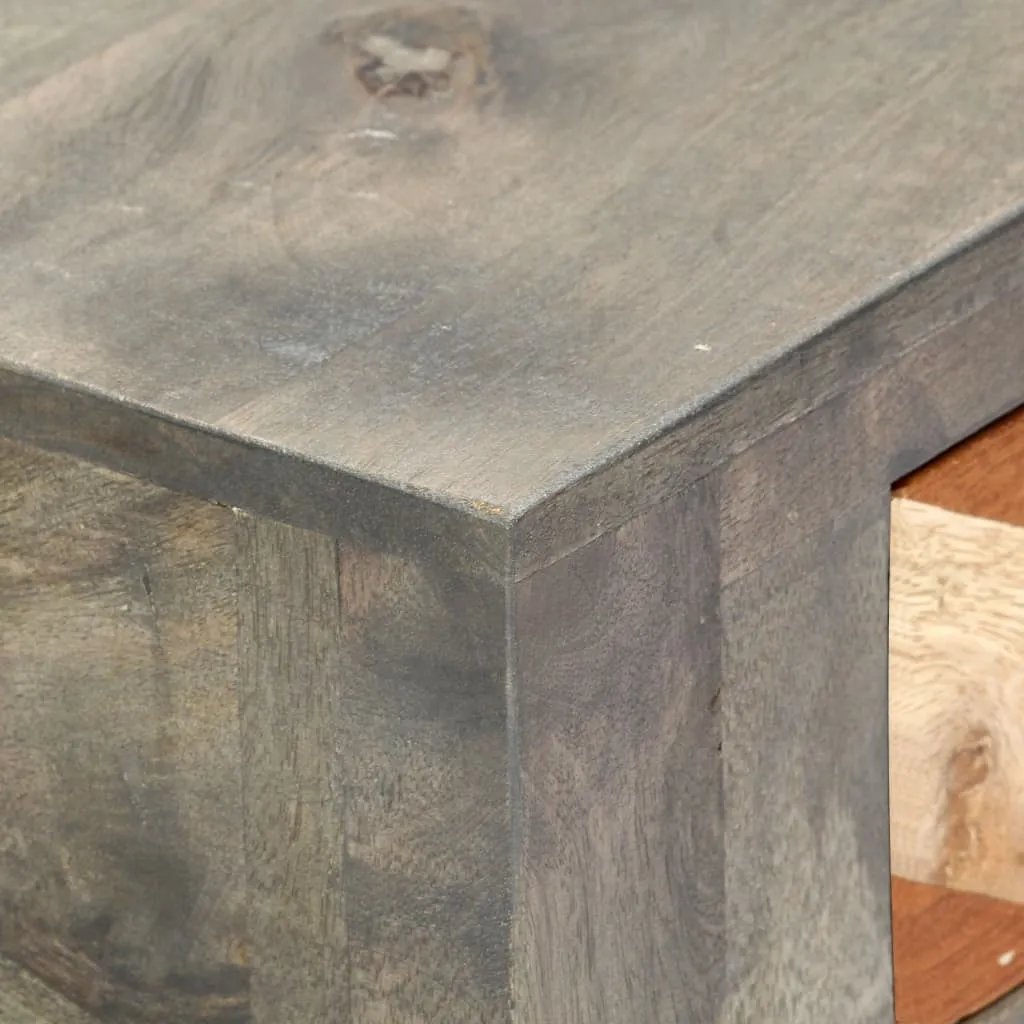 Medina Wandtafel 86x30x76 cm massief mangohout grijs
