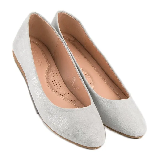 Nio Nio Suède ballerina's grijs