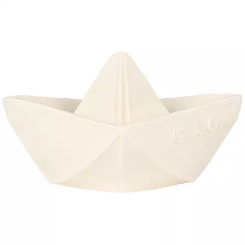 OLI & CAROL BIJT & BADSPEELGOED ORIGAMI BOOTJE  WIT