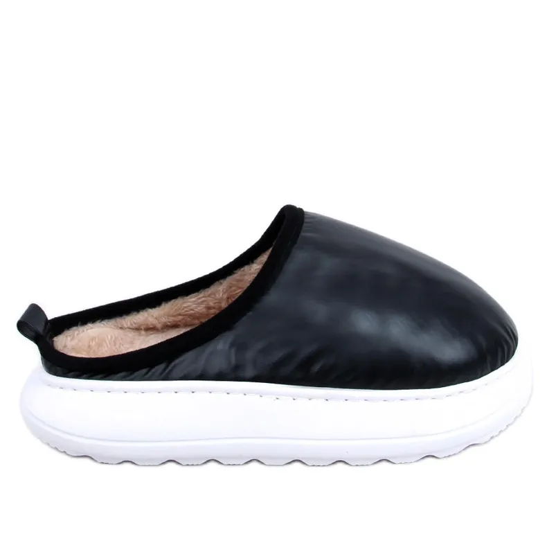 PA1 Geïsoleerde winterpantoffels Toby Black zwart