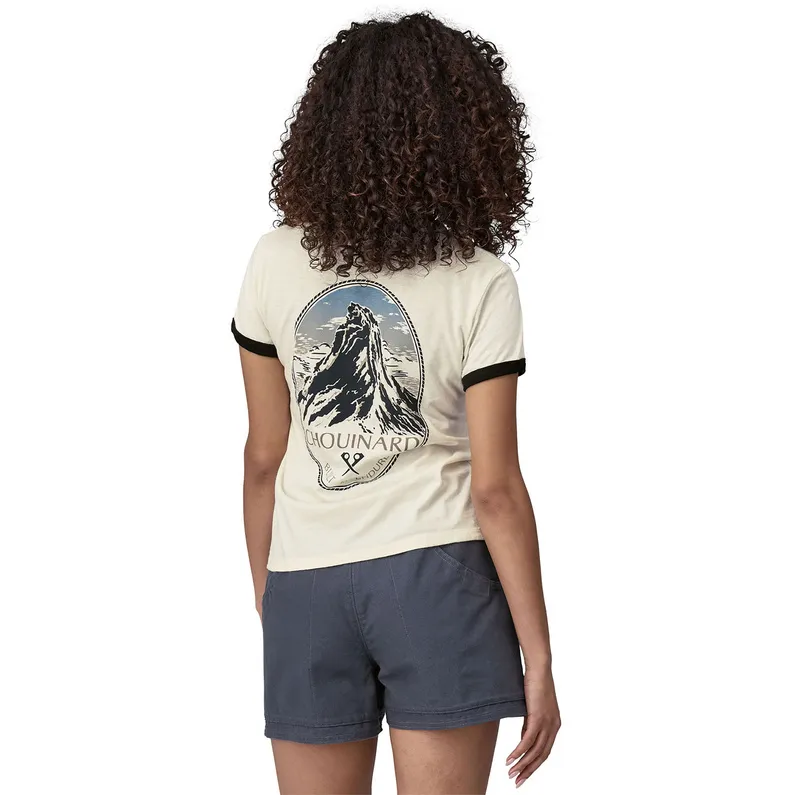 PATAGONIA DAMES RINGER CHOUINARD CREST TSHIRT