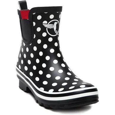 Regenlaars Evercreatures Women Black Dot Ankle