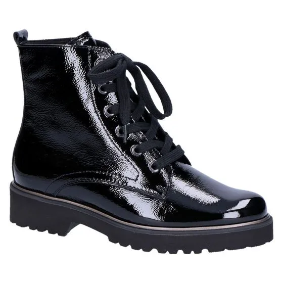Semler V1677 Vera Veterboot zwart lak