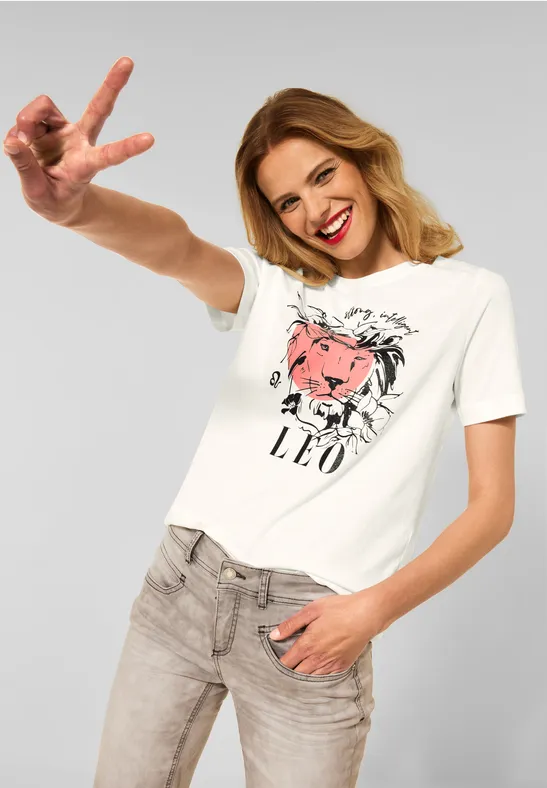 Street One T-shirt met astroprint