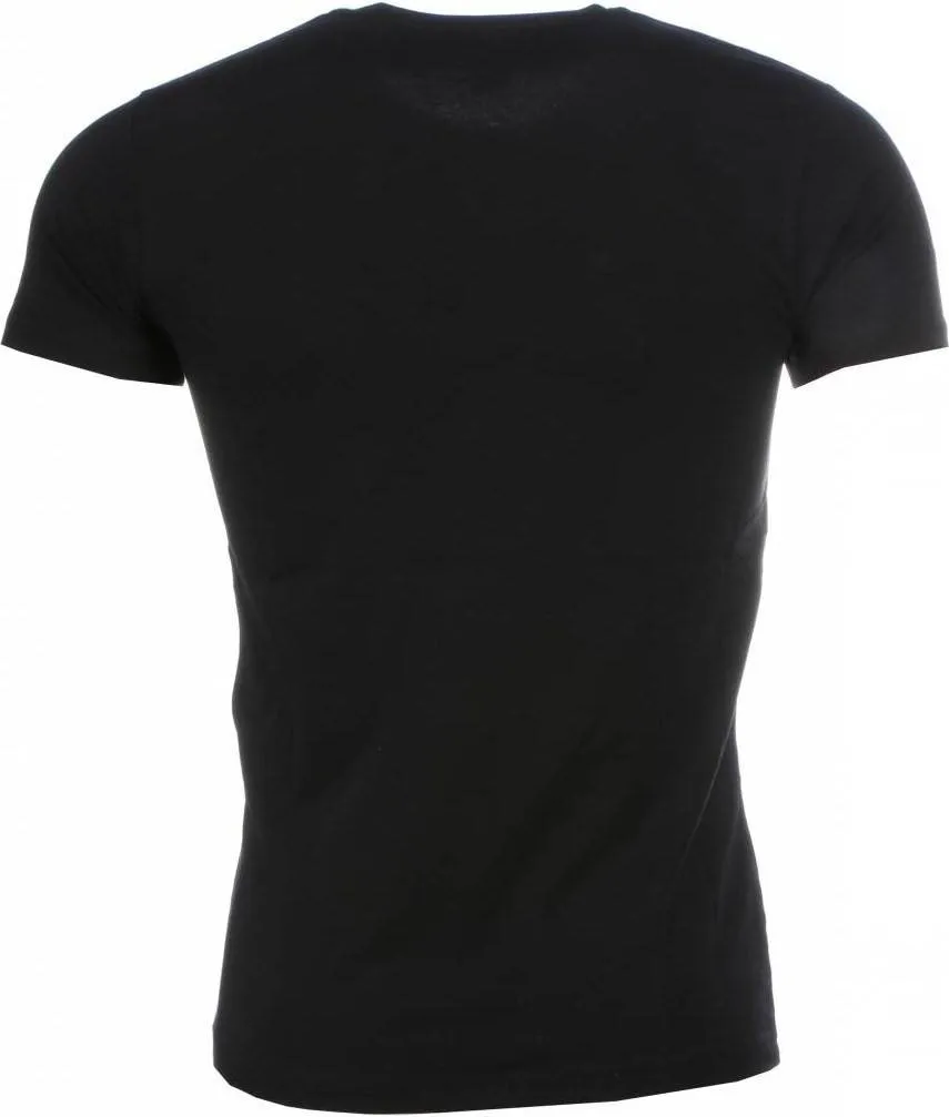 TSHIRT  MUHAMMAD ALI GLOSSY PRINT  ZWART